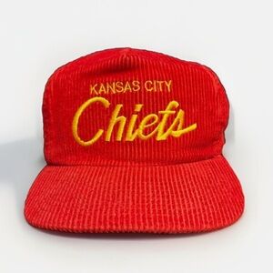 Vintage NFL Kansas City Chiefs Script Corduroy Hat